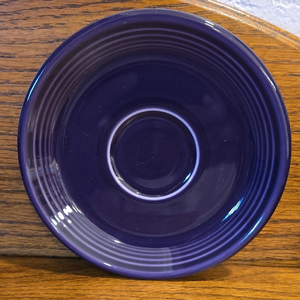 Fiesta Purple Tea Cup and Saucer - Picture 3 of 5